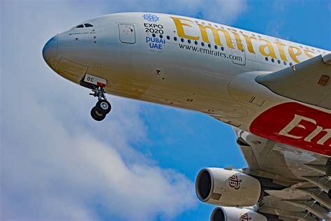 A6-EOC: Emirates Airlines Airbus A380 Landing At YYZ
