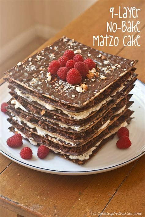 For generations, traditional cakes were perfect for birthday celebrations. 9-Layer No-Bake Matzo Cake | Cooking On the Side