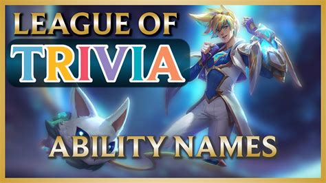 Which Champion Has These Abilities League Of Legends Trivia Youtube