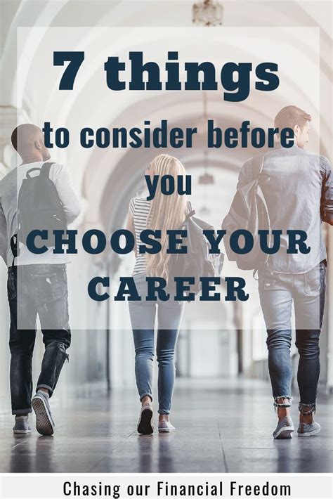 Choosing A Career Things You Need To Consider Choosing A Career