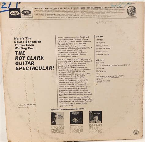 Roy Clark The Guitar Spectacular Vinyl Record 33 Rpm Ebay