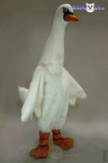 Swan Deluxe Adult Size Swan Mascot Costume Maskus Com