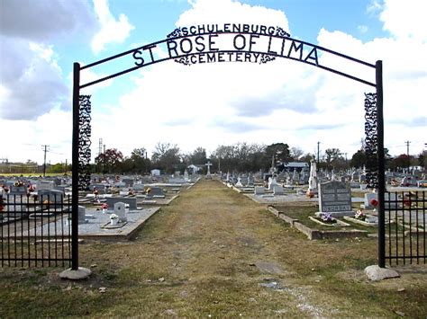 Saint Rose Of Lima Cemetery In Schulenburg Texas Find A Grave Cemetery