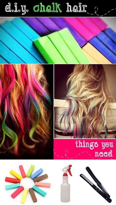 How To Chalk Dye Your Hair Hairchalking Diy Hair Color Diy Hair