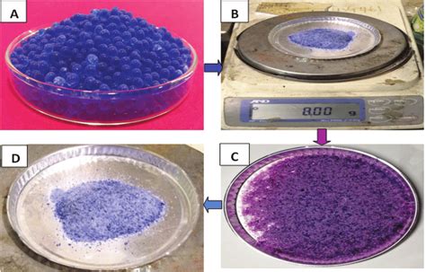 Photographic View Of Silica Gel Water Absorber A Granular Form