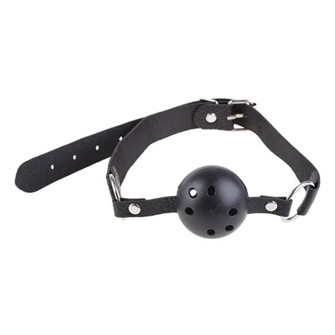 Silicone Ball Gag Bondage Leather Open Mouth Gags Oral Fixation Adult Sex Toys Mouth Ball Plug