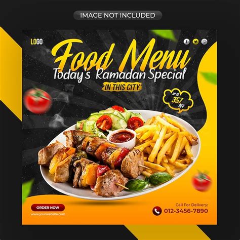 Premium Psd Ramadan Special Food Menu And Restaurant Social Media