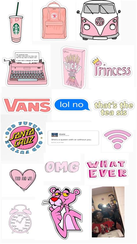 Printable Aesthetic Stickers Pink Pic Urethra