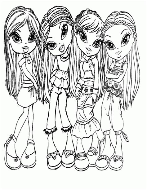 Bratz Printable Coloring Pages