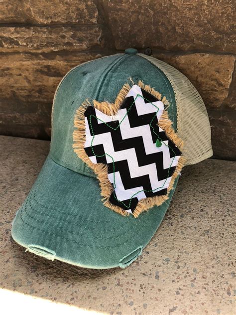 Trucker Hat With Texas Patch Trucker Hat Texas Monogrammed Etsy