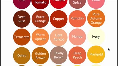 Warm Autumn Color Palette Bright Medium Decoratorist