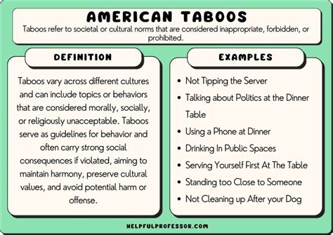 27 Taboos In American Culture List Helpful Professor