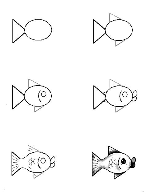 Drawing Of Simple Fish 10 Step By Step Lessons Part 3