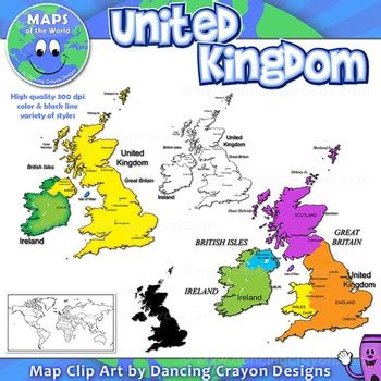 Download england map stock vectors. Maps of the United Kingdom: UK Clip Art Map Set by Maps of the World