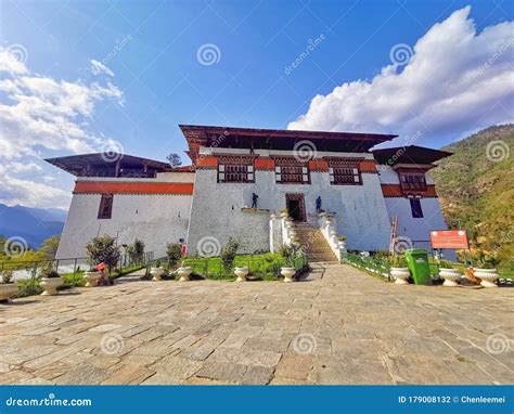 Simtokha Dzong Fortress In The Capital City Thimphu Bhutan Stock