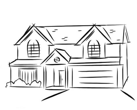 Dream House Drawing Simple House Drawing House Drawing