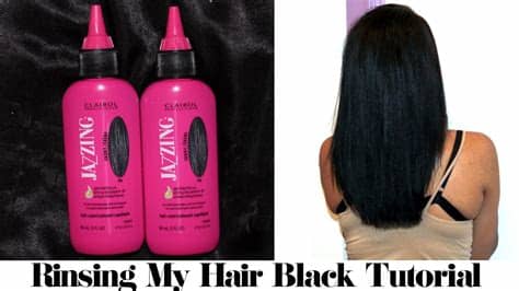 Well, the glare of your dream lies with the best black hair dye out there, c'mon in! Rinsing My Hair Black Tutorial - YouTube