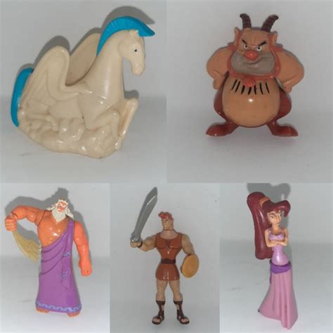 1997 Disney Hercules Mcdonalds Happy Meal Collectible Toy Figures 90s