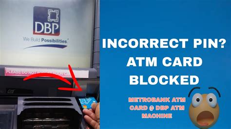 Incorrect Pin Atm Card Blocked Youtube