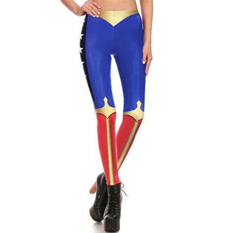 Wonder Woman Blue Leggings I Am Superhero
