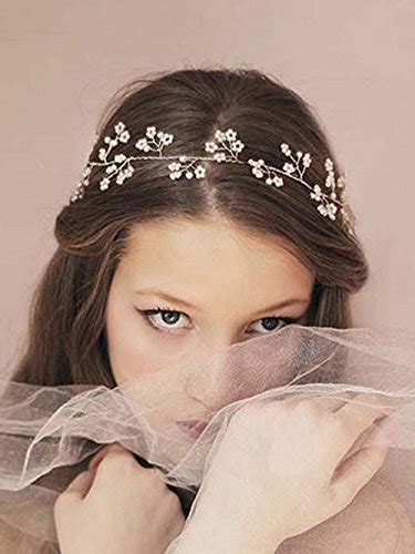Venusvi Wedding Headbands For Bride Bridal Headpiece With Bead Hair