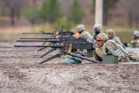 Soldiers Complete Weapons Qualification For M2 And M240 Machine Guns At