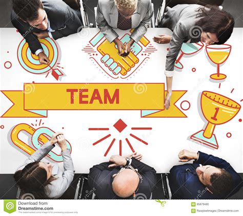 Team Teamwork Partnership Collaboration Concpet Foto De Archivo