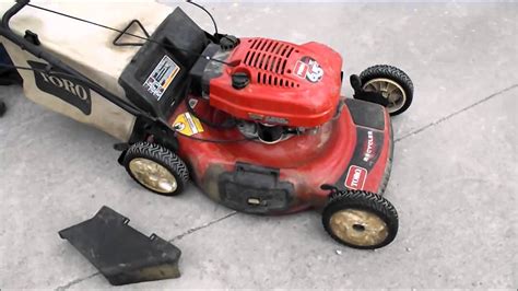 He's just gettin rid of stuff. LASTBIDonline.com Toro 6.5 HP Self Propelled Mower 3-23 ...