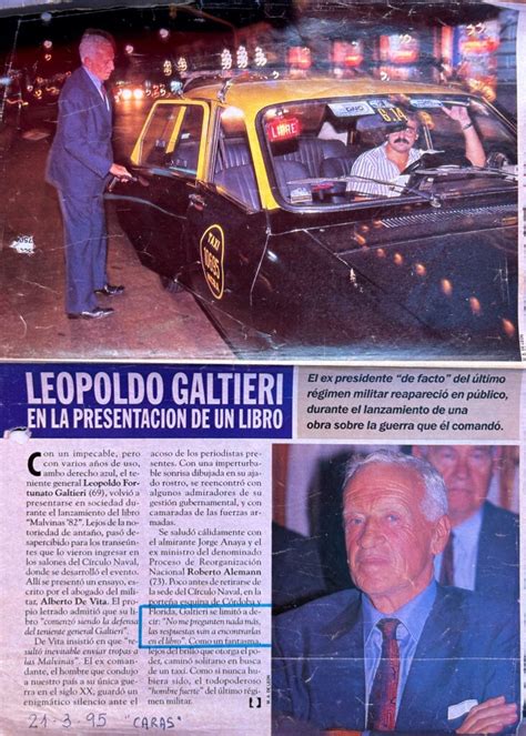 Leopoldo Galtieri En La Presentación Del Libro Malvinas 1982 Cómo Y Porque