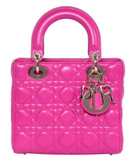 Sold Price Christian Dior Hot Pink Mini Lady Dior Bag February 4