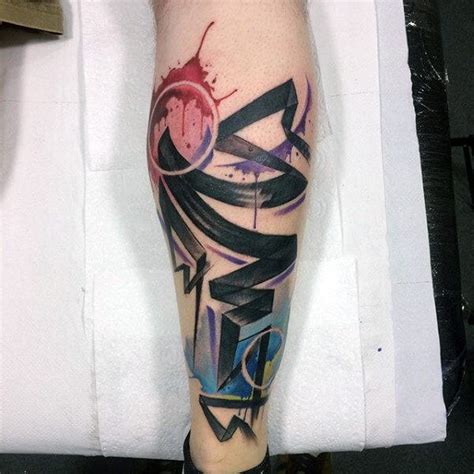 Small abstract tattoo on the inner arm. The 112 Best Watercolor Tattoos for Men | Improb