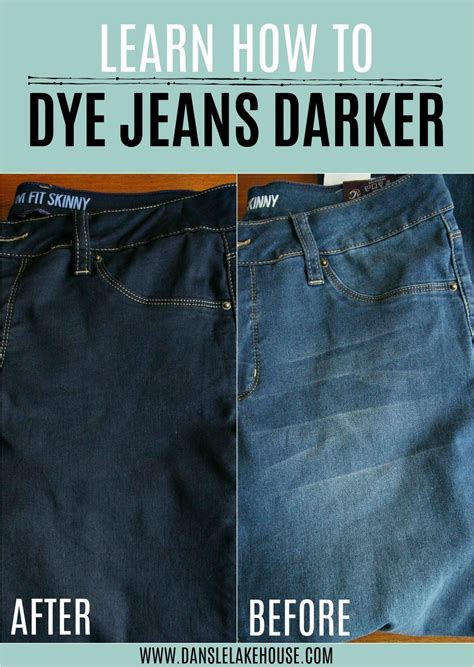 How To Dye Jeans Darker Tutorial With Faq Dans Le Lakehouse