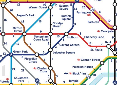 London Tube Map With Attractions