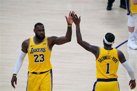 Lebron James Notches Triple Double Leads Lakers Over Pesky Okc All