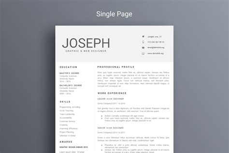 All you need to do is fill them out and adapt them according to your. microsoft word resume CV template | Creative Cover Letter ...