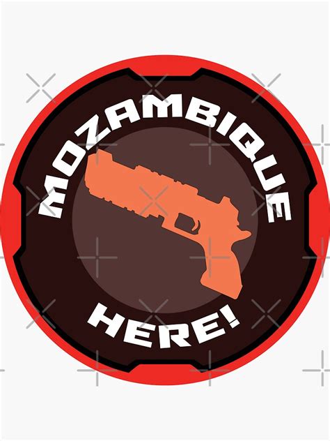 Apex Legends Mozambique Here Sticker For Sale By Garunblade1