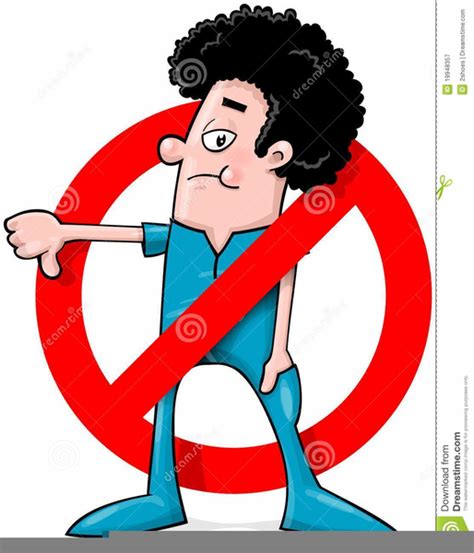 Clipart Of Someone Saying No Free Images At Vector Clip