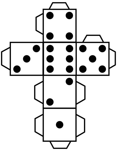 Dice Template Printable There Are Many Printable Paper Dice Templates