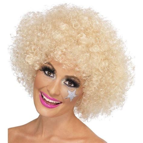 70 S Funky Afro Wig Blonde Australia Hurly Burly Hurly Burly