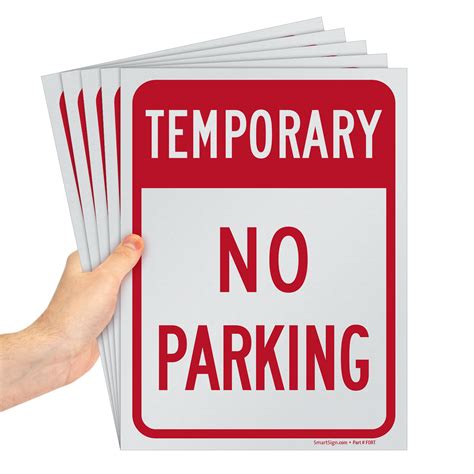Temporary No Parking Signs Free Shipping