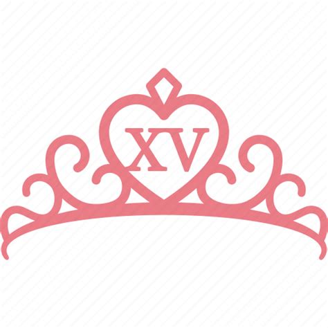 Crown Pink Princess Quinceanera Quinceañera Tiara Icon
