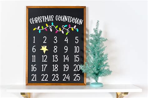 Diy Christmas Countdown Calendar With The Cricut Hey Lets Make Stuff