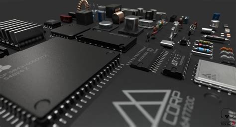 Electronic Components Kit 3d Model Cgtrader
