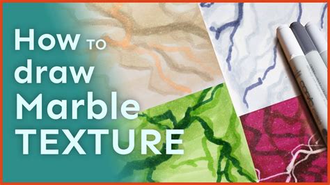 How To Draw Marble Texture With Markers Step By Step Tutorial Youtube