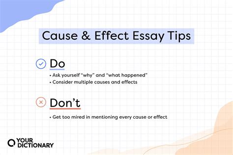 Cause And Effect Essay Examples Yourdictionary