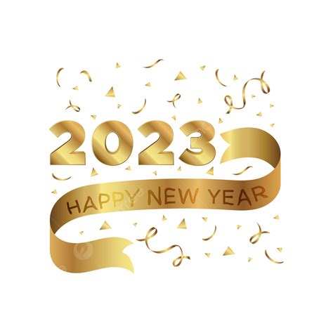 Feliz Ano Novo 2023 Design De Celebração Png Feliz Ano Novo Ano Novo