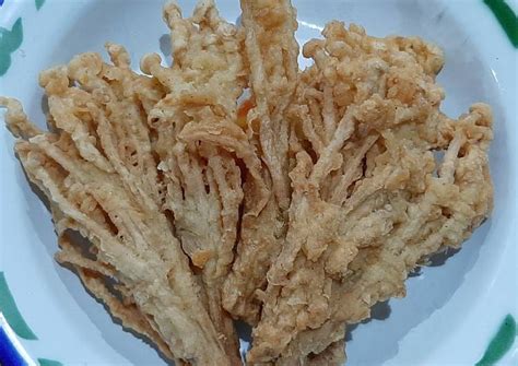 Cara bikin tepung ayam goreng crispy mirip ayam goreng kentucky ! Resep Jamur enoki goreng tepung oleh Mawar - Cookpad