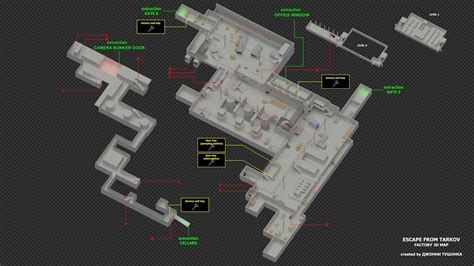 Factory map v4 + tunnels. Factory All Exit Locations (With Map) - Escape From Tarkov ...