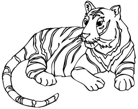 Bengal Tiger Coloring Page at GetColorings.com | Free printable colorings pages to print and color