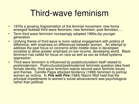 Third Wave Feminism Telegraph